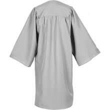 2026 Unisex Matte Graduation Gown And Cap Set With Tassel For Middle High School Bachelor - Gray - View 4