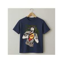 Chesperito Chapolin Chaves T-Shirt Drawing Series Movie Blouse Shirt Unisex 100% Cotton New Release Shipping Various Colors!! PLUS SIZE - 藏蓝色 - 查看 3