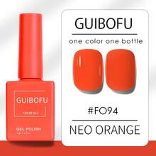 GMUME 3瓶/套 15毫升 秋季南瓜凝胶指甲油，焦橙色枫叶红酒红色，万圣节感恩节秋季色彩，温暖季节美甲，UV LED可卸甲油 - 彩色 - 查看 6