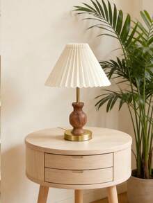 1pc Wooden Texture Decorative Table Lamp, Suitable For Living Room, Study, Hotel Bedside, Outdoor Camping, Eid Gift, Bedroom, Reading, Children, Decoration, Pregnancy, Sensor, Prayer Corner, Italian, Minimalist, European, Chinese, French, Modern Arabic, Minimalist Islamic, Oasis Mixed Style - Multicolor - View 8