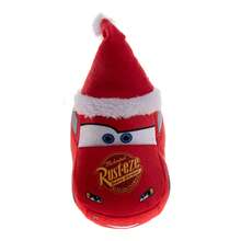 Disney Cars Christmas Slippers Boys' Lightning McQueen Mater Cozy Warm Holiday Theme Soft Plush Indoor Wear (Toddler Sizes 5-10, Little Kid Sizes 11-1) - Đỏ - Xem 5