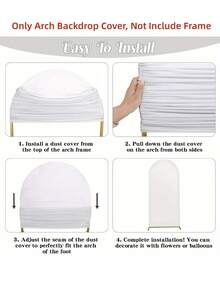 Customized Personalized Arch Canopy Shade, Personalized Wedding Arch Backdrop Canopy, Can Add Text, Images Or Logos, Suitable For Mother's Day, Father's Day, Valentine's Day, Weddings, Birthdays And Other Occasions As Personalized Anniversary Gifts - Multicolor - View 6