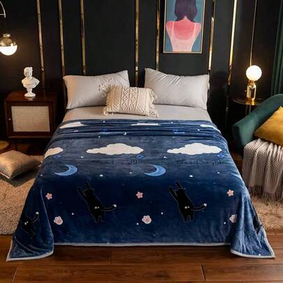 180CM*200CM   Manta, oficina, siesta, manta, chal, aire acondicionado, manta, toalla engrosada, colcha, manta de sofá, manta pequeña de terciopelo coral