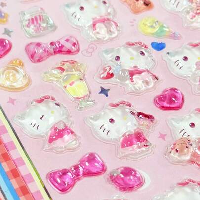 3D宝石贴纸、钻石手机壳装饰贴纸、儿童手工装饰贴纸、办公学习用品贴纸、笔记本贴纸、行李箱贴纸、吉他装饰贴纸、激光贴纸、送给亲朋好友的礼物、圣诞礼物、圣诞装饰品、随机高价值日本动漫人物贴纸