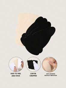 10片装一次性无纺布乳贴，葫芦形提拉胸垫，无肩带自粘亲肤隐形舒适防下垂防凸出 - 彩色 - 查看 8