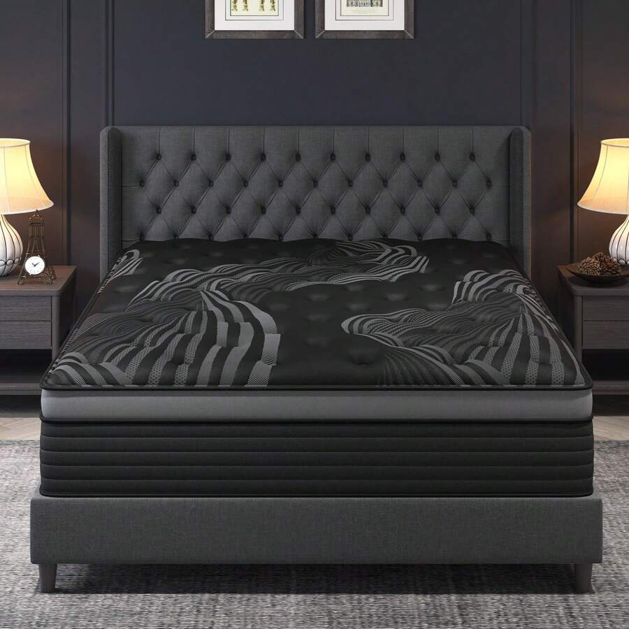 Duchessz 14 Inch King Queen Full Twin Size Premium Memory Foam High Quality Pocket Coils Bed Mattress Cushion Medium Firm High Breathable Supportive Edge Zero Pressure Cooling Night Sleep - 14寸 - 查看 1
