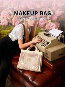 Dior 女士包袋、女士手提包、女士单肩包、白色网纱蝴蝶结手提包、单肩包、节日礼物 - 白色 - 查看 11