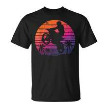 Motocross Bike Colorful Retro Vintage Biker Motocross-Shirt Unisex - màu đen - Xem 8