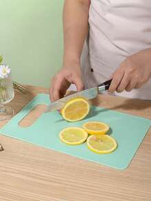 3/1pc Plastic Cutting Board, Soft Cutting Board, Household Categorized Cutting Board, Baby Food Vegetable Cutting Board, Outdoor Picnic Lightweight Anti-Slip Cutting Board, Plastic Kitchen Cutting Board, Meat & Vegetable Anti-Slip Cutting Mat, Dishwasher , Bright Green/Yellow/Pink, Plastic, Food Preparation - Multicolor - View 7