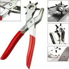Professional Hole Punch Plier Set: Leather Craft Handcraft Tool Kit, For Punching Holes, Installing Hardware, Making Watch Bands And Chains, Men's Tools - Multicolor - View 5
