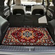 1pc Bohemian Style Car Trunk Mat - Printed Design, Suitable For Daily Driving, Fit For Truck, Car, SUV, Christmas Gift Outdoor Mat - Trunk Mat - View 2