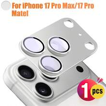 ZYONS 宇宙橙银蓝合金单片相机镜头保护膜，兼容 17 Pro Max，9H金属合金镜头保护膜，强力粘合，无缝贴合设计，防刮擦、防指纹、防尘，全面保护镜头免受刮擦和冲击，保持相机原始图像质量，是摄影爱好者生日周年纪念日的完美礼物，3种颜色可选。 - 1pcs - 查看 9