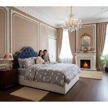 3 pezzi Set copripiumino in 100% cotone con stampa floreale di tarassaco grigio 160x200 / 220x200 cm, biancheria da letto botanica minimalista moderna con federe con cerniera 70x80 cm, copripiumino traspirante - Grigio - Visualizzare 1