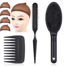 Professional Wig Install Kit With Wig Cap, Vent Brush, Paddle Brush, And Wide Tooth Comb – 4-In-1 Hair Styling Tools For Wig Application, Detangling, And Smoothing - View 12