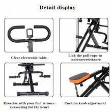 1 Piece Black Deep Squat Assist Trainer, Squat Rowing Machine 175kg Load Capacity, Foldable Exercise Equipment For Home Office Gym - Black - View 3