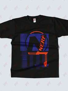 Tall T-Shirt Grid Black Gaming Tee - Black - View 2