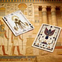 YFOPEN 埃及神话主题扑克牌，一套54张，设计经典，精美绝伦。充满想象力的抽象美学，是棋盘游戏、纸牌游戏和家庭聚会的理想之选。 - 彩色 - 查看 6