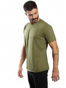 Men T-Shirts - xanh quân đội - Xem 5