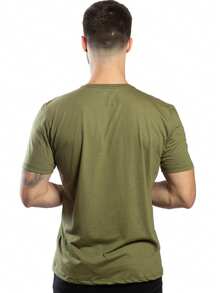 Men T-Shirts - xanh quân đội - Xem 4