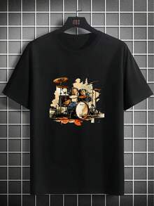 Men T-Shirts - Hitam - View 8