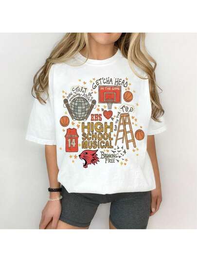 Camiseta High School Musical, Troy, Gabriella, Sharpay, Nostalgia, Moletom Vintage HSM, Moletom Retrô Anos 2000