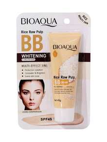 Protector Solar Con Color BB Cream, Bioaqua Fps 45+ Unifica Tono, 40g, Multi efecto, 3 en 1. - Beis - Ver 4