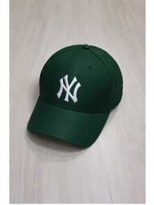 Curved Brim Cap, Urban Style, Adjustable – Unisex Casual Streetwear - 綠色 - 查看 2