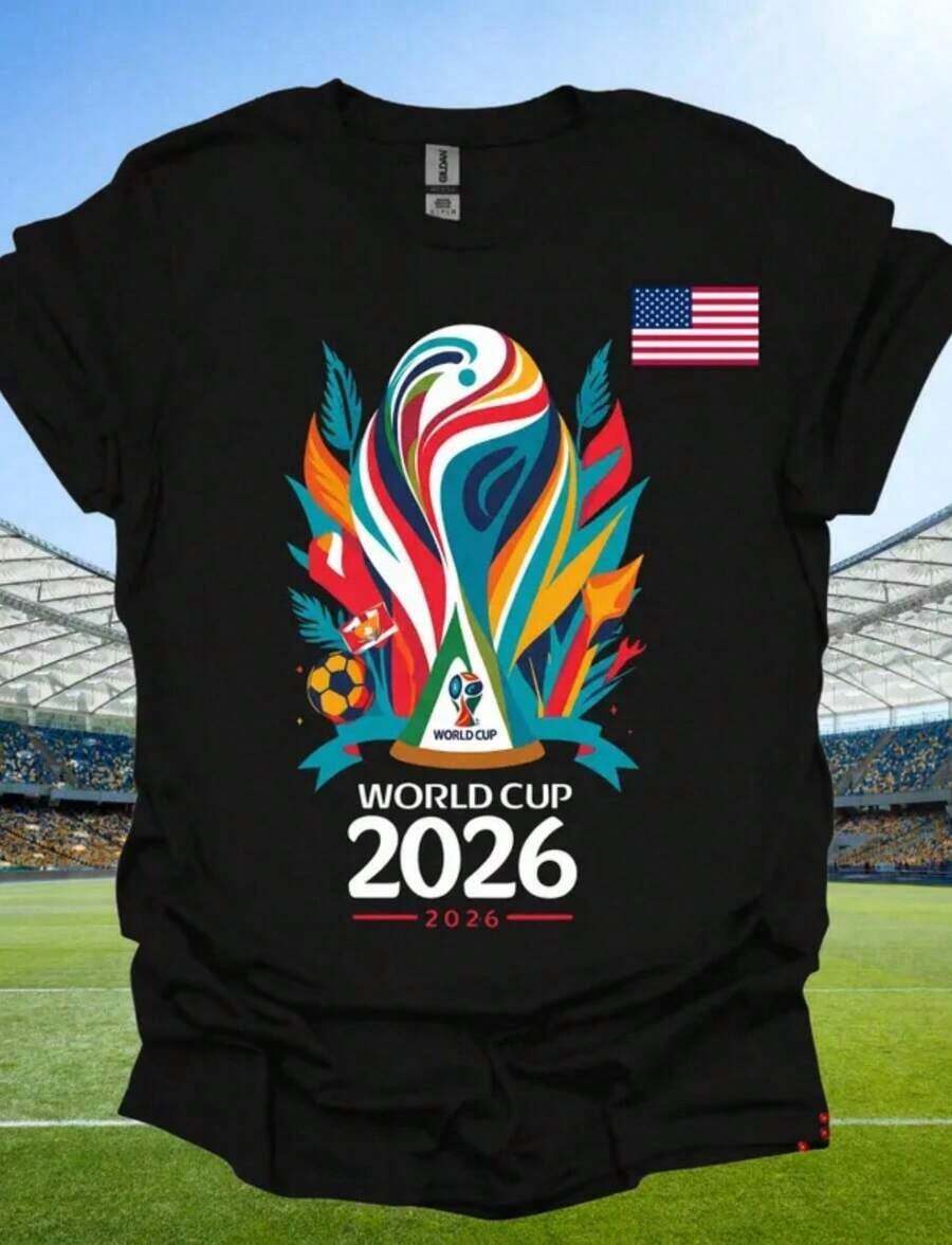 World Cup Shirt, World Cup Tshirt, USA World Cup Shirt 2026, World Cup USA Sweatshirt, Political Soccer Fan Tee, KIDS World Cup 2026 - Black 9 - View 1