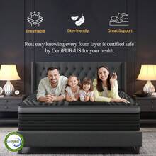 Duchessz 14 Inch King Queen Full  Twin Size Premium Memory Foam High Quality Pocket Coils Bed Mattress Cushion Medium Firm High Breathable Supportive Edge Zero Pressure Cooling Night Sleep - 14寸 - 查看 11