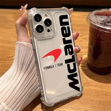 [Envío local en 24 horas] Funda protectora transparente con el logotipo del equipo FORMULA I F1 de Apple 17 22-26 Galaxy para iPhone 17 Pro 16E 11 12 - transparente - Ver 3
