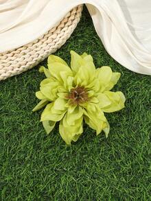 1pc Large Flower Hair Clip, Beach Holiday Hair Accessory - Multicolor - View 5