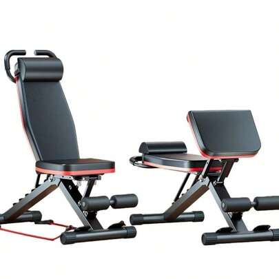 14-In-1 Multi-Functional Weight Bench With 6 Incline Levels & Foldable Dumbbell Bench - Heavy-Duty Home Gym Equipment, 453.59 KG Weight Capacity, Pre-Assembled Strength Trainer For Back, Chest, Arms, Legs, - Frame & PU