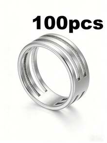 1/5/10/20/30/50/100 piezas Anillos divididos abiertos, anillos divididos convenientes adecuados para la fabricación de joyas, pulseras, collares - Amarillo Oro - Ver 23