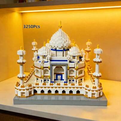 4669-delige set met micro-mini bouwblokken uit de Famous Landmark Series: verpakte doe-het-zelf 3D-bouwset. Nauwkeurig vervaardigd met zeer realistische replica's en een breed scala aan stijlen, zoals de Taj Mahal, Big Ben en de Arc de Triomphe. Een paradijs voor architectuurverzamelaars en bouwblokkenliefhebbers. Deze set helpt bij de ontwikkeling van ruimtelijk inzicht en verbeeldingskracht. De ultieme keuze voor huisdecoratie, festivalcadeaus en souvenirs.