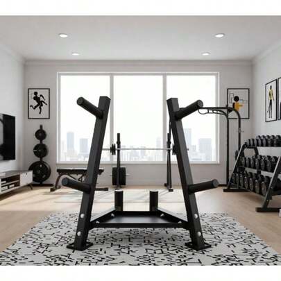 Heavy Steel Weight Plate Rack, Used For Storing Barbell Plates In Home Gyms, Fitness Equipment, And Exercise Organizations