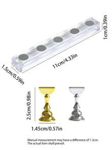 亚克力美甲练习架，美甲棋盘式指甲板展示架，美甲板展示架，亚克力底座，美甲练习架，美甲展示架，指甲板支架 - 彩色 - 查看 6