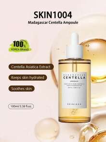 SKIN1004 馬達加斯加積雪草安瓶 100ml/3.38 Fl.Oz，快速吸收輕盈精華，控油不油膩，清爽保濕，舒緩敏感肌，適合日常護理，K-Beauty 韓系彩妝，OliveYoung，禮品 - 100ml(3.38 fl.oz) - 查看 1