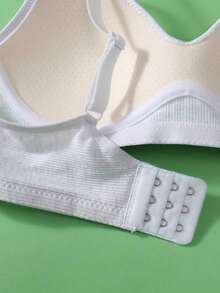 2pcs/Set Solid Color Wireless Thin Push-Up Bra, Suitable For Small Bust Girl - Multicolor - View 5