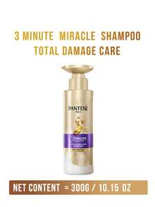 Pantene 3分钟奇迹多效洗发露 - 300克/10.58盎司，3分钟快速修护，深层滋养，强韧发丝，柔顺亮泽，富含维生素B5，适合日常护理 - 300g多效損傷修護洗髮精 - 查看 4