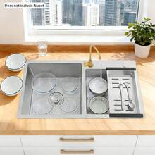 Eatssode Fregaderos de cocina - Plateado - Ver 11