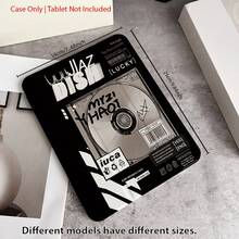1 Piece Retro CD Album Print Stand Protective Tablet Case - Ideal For Music Lovers & Y2K Style Enthusiasts, Protective Tablet Case Folio Table Case With Pen Holder Compatible With 10.9/10.2/ Air 5th Gen/Pro11/10th/9.7/Air 2/ (7th Gen)/ (8th Gen)/ Air 4/5/ Pro 11/ 10th Generation 10.9-Inch 2022 Smart Case/ Air 13(M3 2025)/ Air 11(M3 2025)/ Air 11(M3 2025)/ 11(A16 2025)/Compatible With Galaxy Tab S10+/S9/A9,Compatible With Xiaomi5/5PR/6/6PRO/7/7PRO - Multicolor - View 3