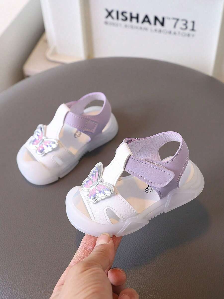 1 Pair Summer New Baby Sandals, Soft Sole Anti-Slip Closed-Toe Infant Toddler Shoes For Boys & Girls - Blue - View 1