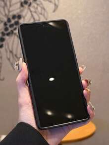 1pc Full Back Rose Flower Pattern Printed Phone Case, Precise Camera Cutout, Anti-Drop Thick Black Phone Cover Compatible With Android Galaxy A55/A15, Galaxy S21, S22, S23 FE, S24 Plus, S25 Ultra, /, SMART 8 Pro, Honor, One Plus - Black - View 4