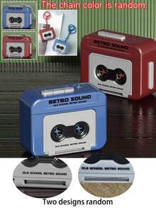 1 pieza Caja de música con estilo vintage, regalo de pareja, mini reproductor de música con colgante decorativo - colores mezclados - Ver 9