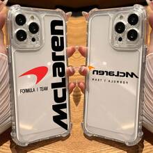 [Envío local en 24 horas] Funda protectora transparente con el logotipo del equipo FORMULA I F1 de Apple 17 22-26 Galaxy para iPhone 17 Pro 16E 11 12 - transparente - Ver 1