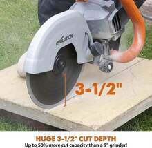 Evolution R230DCT - 9 In Concrete Saw (Circular, Angle Grinder, Cut Off Saw) - 15A Motor, No Gas - 3-1\/2 In Cut - Incl Diamond Masonry Blade - ColorB - 查看 2
