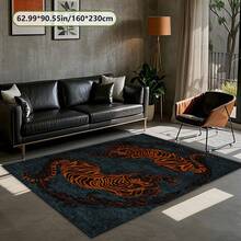 1pc Leopard Print Rug, Red Lips Rug, Pop Art Rug, Bold Statement Area Rug, Funky Living Room Decor, Animal Print Rug, Glamorous Home Rug, 84*60inch,Perfect Choice For Christmas ,Stylish And High-Quality Rugs, Perfect For Christmas Decorations And GiftsHome Decor, The Best Choice For Gothic-Style Birthday Gifts - Nhiều màu - Xem 4