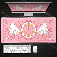 Xxl Sakura Card Anime Mousepad Large Gaming Keyboard Mouse Pad Clow Card Mousemat  Computer Office Tablemat Extended Desk Mat(1).Jpg - Mouse Pad - View 1