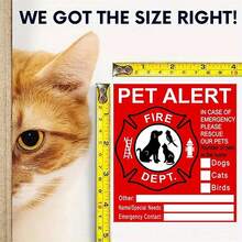 Pet Rescue Sticker - Pet Rescue Sticker | Please Rescue Pet | Pet Safety Fire Rescue Warning Sticker | UV Fade Resistant | Pet Safety Rescue Warning Sticker | Pet Is Inside, Please Rescue Pet Sticker - Multicolor - View 3