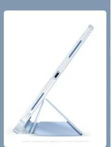 適用於 iPad 11 代保護殼 A16、內建筆槽、TPU 軟殼、極簡設計/粉色/可折疊平板保護殼、適用於 iPad 10 代保護殼、適用於 iPad Air 11 平板保護殼、Tab M11 保護殼、MatePad 保護殼、適用於 MatePad SE 11"、Pad2 11"/Pad SE 11 吋平板保護殼 - 黑色 - 查看 9
